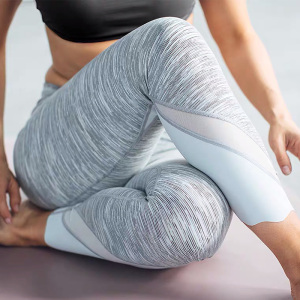 lululemon女瑜伽裤网纱花瓣运动健身裤23寸wunder under crop ii