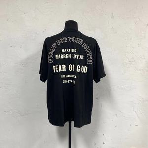 上帝背后梵文字母印花短袖