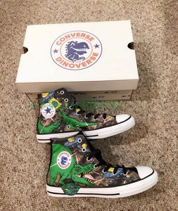 小苹果emily美国代购 converse 匡威 小恐龙 dino 儿童帆布鞋高帮