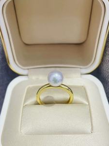 国产S925纯银素戒指空托女时尚简约简单空托制造材料DIY散珠裸珠