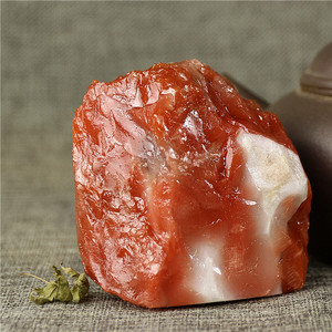 自然原矿云南保山南红玛瑙随型原石摆件满色可diy雕刻原料稀饭香
