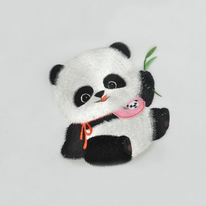 苏绣diy套件初学 有针脚痕迹参考有指导群线量足苏州刺绣熊猫系列