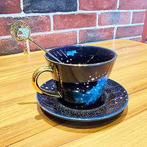星巴克咖啡杯新品海洋系列星空杯蓝色蔚蓝清凉一夏马克杯陶瓷杯子