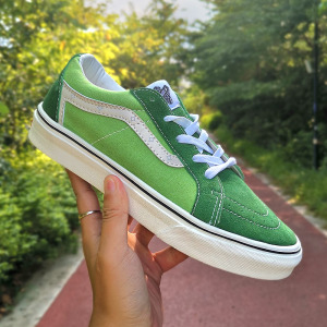 方其万斯sk8low牛油果绿色低帮帆布休闲 男女鞋滑板鞋mid绿色潮鞋