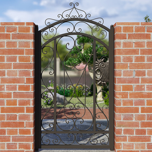铁艺别墅庭院门花园栅栏门定制欧式简约入户院子小铁门走廊过道门
