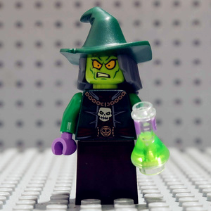 lego 乐高 bam人仔 万圣节限量 恐怖的女巫 混搭 全乐高零件