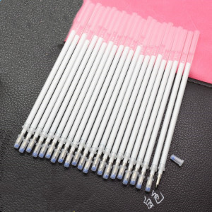 白色笔芯黑底写白字0.38圆珠笔白芯按动式黑卡纸用高光绘画水笔芯