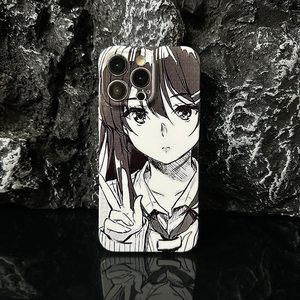 菲林硬壳樱岛麻衣学姐手机壳二次元可爱美少女漫画适用苹果14/13/12p
