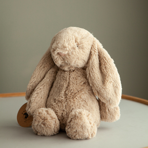 一只软兔兔  害羞小兔 大鼻子 卡其色 31厘米 毛绒兔玩偶