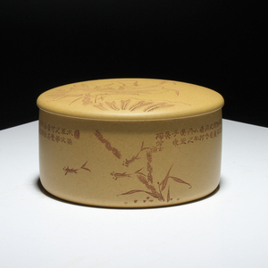 00陶灵天下旗舰店天猫陶灵高端泥绘名家大师陶岭张小岭紫砂杯五牛图