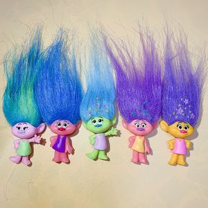 新款魔法 魔发精灵巨魔娃娃 散货动漫模型玩具 小号公仔