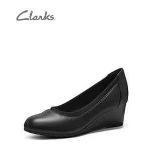 Clarks其乐女鞋潮流时装春夏新款坡跟中跟女单鞋Mallory Berry