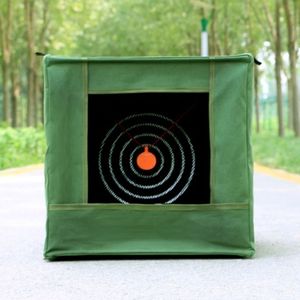 弹弓练习靶箱消音布专用加厚支架训练帆布靶心打靶箱室内箱子折叠