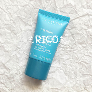 满50包邮 clarins 娇韵诗焕采保湿sos hydra面膜中小样 15ml