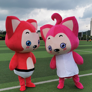 定制阿狸卡通动漫玩偶服桃子人偶装头套成人行走活动狐狸人偶服装