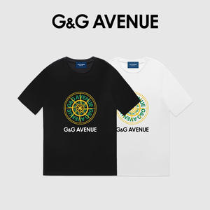 G&G AVENUE新款T恤/T-shirt夏季全棉圆领时尚旅游男款青年短袖