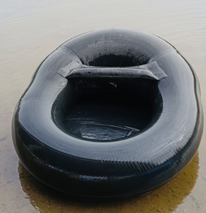 便携折叠丁基胶内胎下网船自制轮胎船耐磨加厚橡胶充气打鱼皮艇船