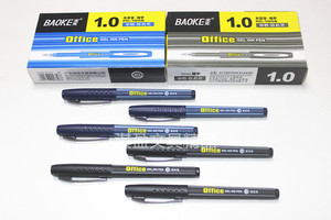 宝克PC-1048中性签字笔1.0mm大容量粗字学生书写办公商务水笔替芯