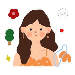 卡通q版手绘头像情侣画像手机壳插画定制可爱风人物形象logo设计