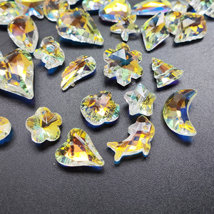 幻彩透明 宝石裸石仿捷克玻璃珠水钻DIY手工制作项链手链配件材料