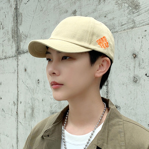 男士春夏帽子短帽檐