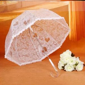 900人付款淘宝【蛋黄酱】lolita小洋伞 荷叶边花嫁蕾丝长柄公主伞少女