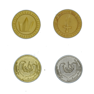 阿卡迪亚战记 龙宫盗宝 掠夺者桌游金币模型 金属币塑料币 指示物
