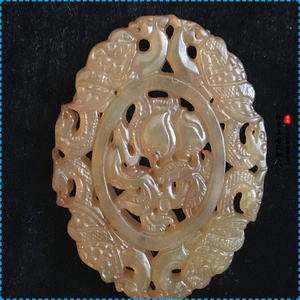 战国仿古玩做旧高古玉古董玉器碧玉辟邪岫玉挂件摆件把件道具镇宅