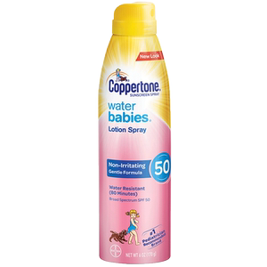 coppertone/水宝宝防晒喷雾spf50纯净防紫外线儿