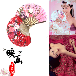 古装日式和风造型惹红尘花神主题手工艺扇子复古中国风贵妃演出扇