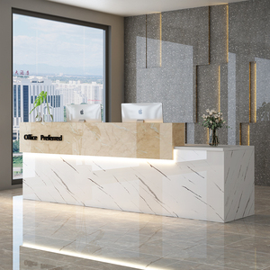 dengenden淘宝大厅多功能前台咨询服务台仿大理石接待台店铺收银台