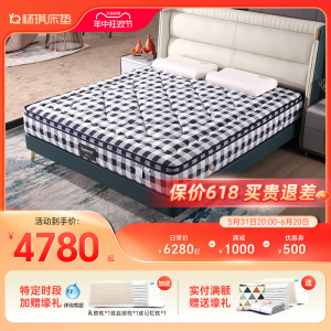 杨琪床垫独立簧棕床垫黄麻棕硬床垫软硬双面1.2 1.5m1.8米梦之蓝