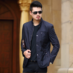 中年人男士夹克衫30爸爸装40春秋季薄款外套50岁休闲2020新款上衣