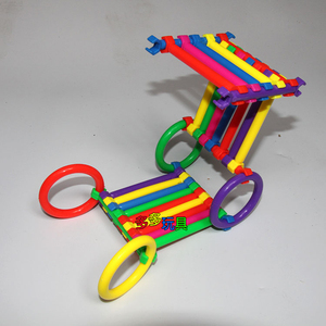 聪明棒积木 塑料拼插儿童益智拼装玩具宝宝启蒙智力游戏幼儿园