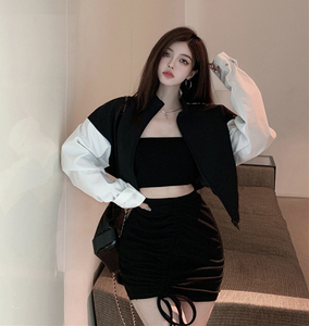 甜辣风炸街套装裙蹦迪女装性感夜场上班衣服dj公主工作服两件套潮