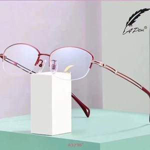 常州燕子眼镜一支笔3236纯钛超轻半框女款眼镜架送轩尼超薄防蓝光