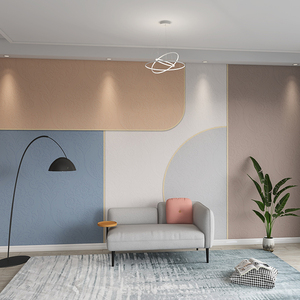 3d立几何体墙纸美容院前台背景墙网红直播间壁纸简约卧室装饰ins