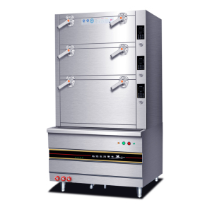 驰能商用海鲜蒸柜大型燃气蒸箱三门电蒸箱智能蒸菜柜酒店炖汤柜