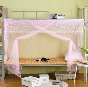 大学生蚊帐宿舍上下铺老款式单开门方顶特加密厚高1/1.2x2米包邮