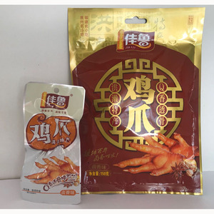 佳鲁 洪濑鸡爪卤味零食 正宗洪濑鸡爪办公室休闲 真空包装150g