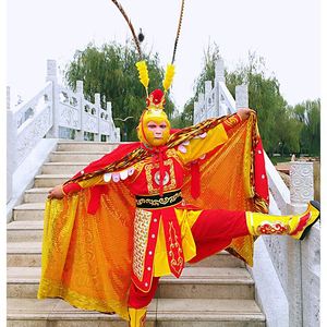 孙悟空衣服美猴王演出服套装齐天大圣表演服86版西游记服装成人新