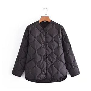 和尚领外套女棉衣