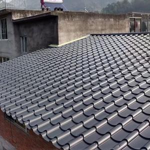 新款铝镁锰合金琉璃瓦 仿古建筑屋顶防锈铝竹节瓦灰色氟碳漆铝板