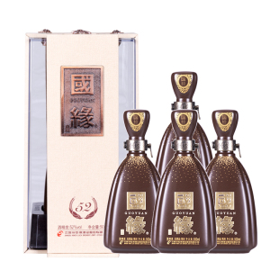 【厂家自营】今世缘52度陶坛国缘500ml*4瓶商务白酒宴会酒整箱