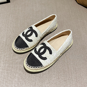 小香风渔夫鞋女春夏真皮厚底一脚蹬懒人乐福鞋编织休闲平底单鞋女