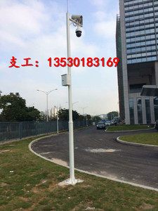 深圳监控立杆东莞摄像机立杆3米3.5米6米八角杆惠州江门监控立柱