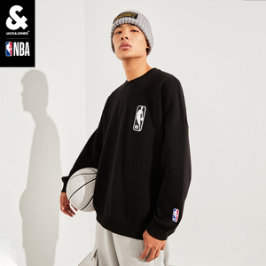 jackjones杰克琼斯nba联名logoman立体压印宽松休闲卫衣221433138