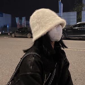 网红遮脸渔夫帽女韩版