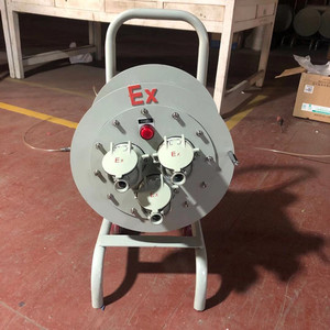 电线收纳盘新版家用绞盘防爆电缆盘放线架100米自动收卷器盘线轴