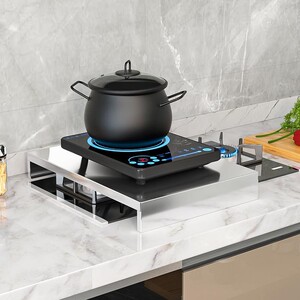 厨房置物架盖板罩燃气灶支架家用电磁炉托底座不锈钢煤气灶台架罩